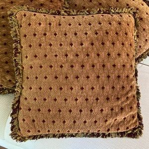 Custom Cut Velvet Pillows.